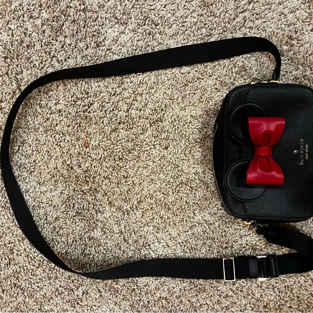 Kate Spade Black and Red Crossbody Bag